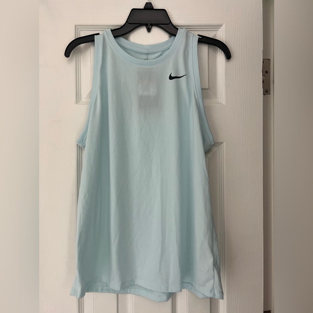 New Women’s Light Blue NIKE Dri-Fit Sleeveless Training Tank Large